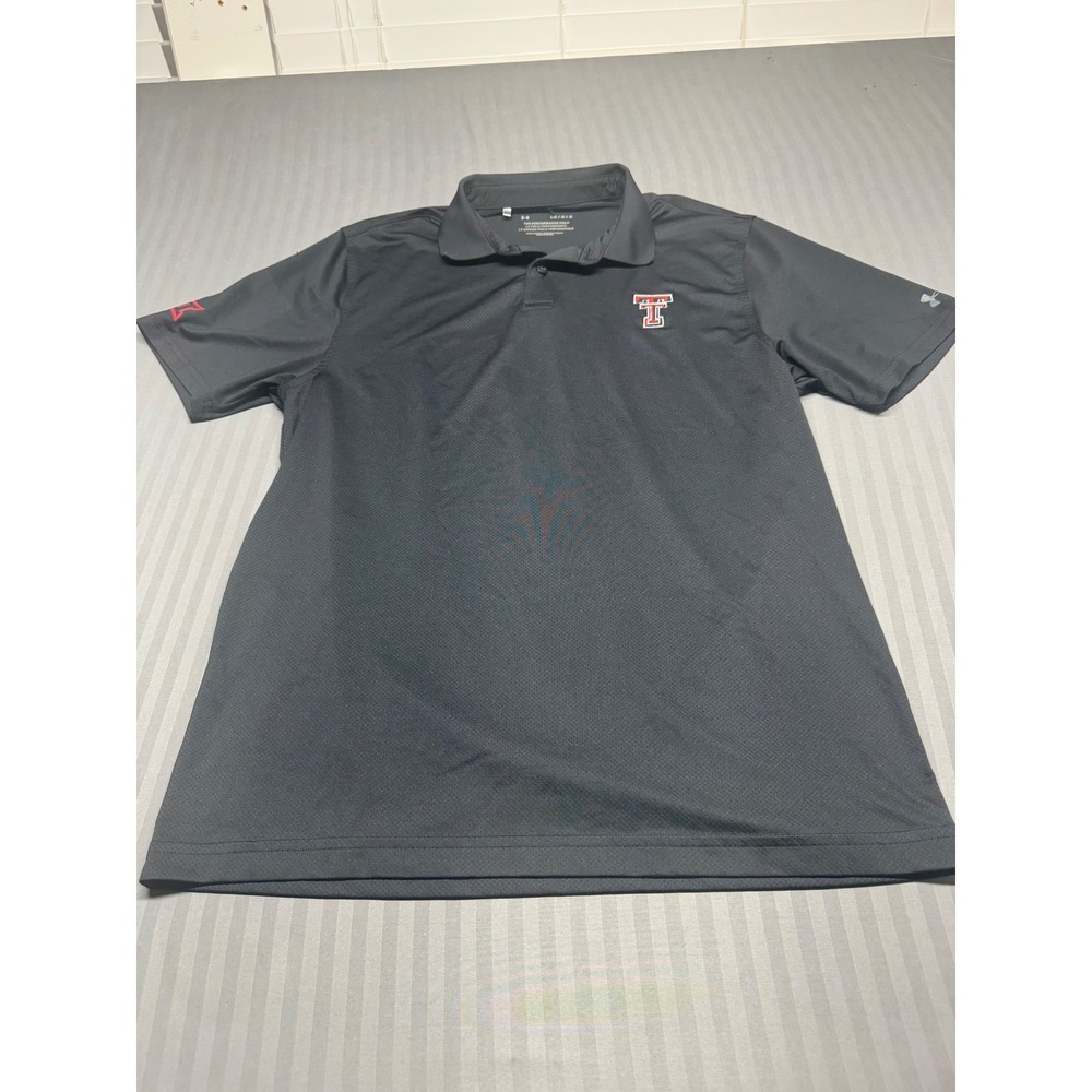 Under Armour Texas Tech Red Raiders Big 12 Performance Polo Shirt Mens Large L